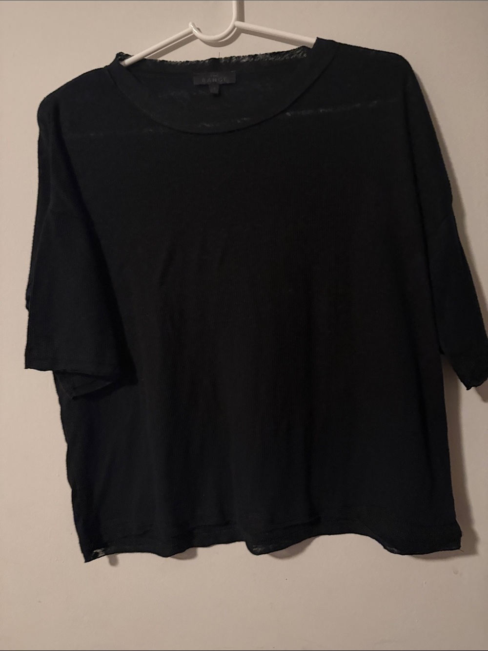 Basic Black Short Sleeve Crewneck Tee - Unbranded